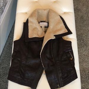 Bar III - Faux Leather Vest - Size S